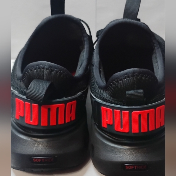 Puma Softride Carson Fresh Black Red Men Road Running Jogging Shoes 310155-04 - Picture 2 of 14